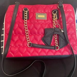 Large red purse